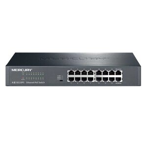 Poe комутатор mercury SG116PS (14xpoe, 2xlan)