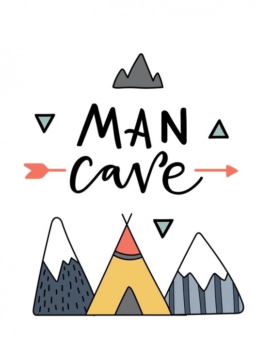 Постер у рамці Man Cave Posters 30 х 40 см (SD124125) від компанії інтернет-магазин "БИТПРОМТОРГ" - фото 1