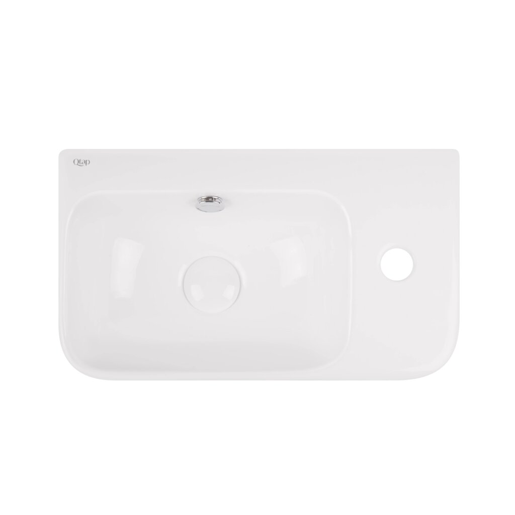 Раковина Qtap Tern 450х260х155 White з донним клапаном QT17115117RW від компанії інтернет-магазин "БИТПРОМТОРГ" - фото 1