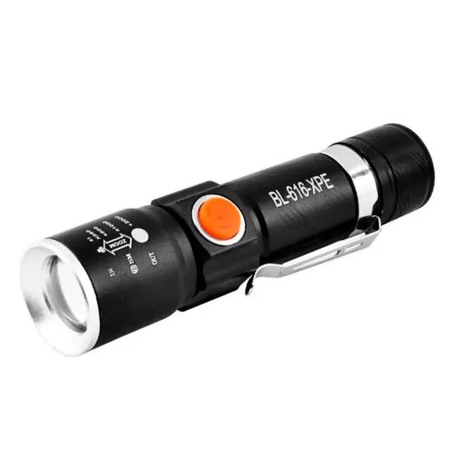 Ручний тактичний ліхтарик X-Balog BL-616 T6 USB Black (3_03148) від компанії інтернет-магазин "БИТПРОМТОРГ" - фото 1