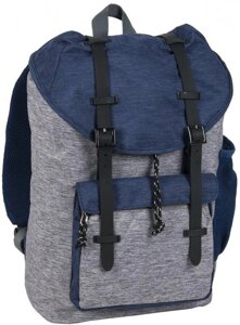 Рюкзак молодіжний Paso 17-190N 22L Сірий із синім