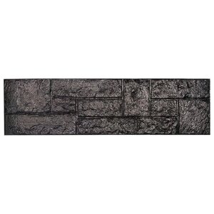 Самоклеюча 3D панель камінь чорний 1115х300х11мм (197)