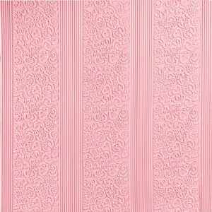Самоклеюча 3D панель ніжно-рожева 700х700х5мм (140)
