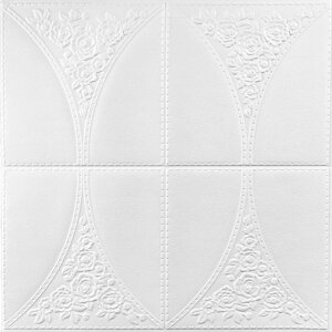 Самоклеюча декоративна настінно-стельова 3D панель 700х700х4мм (117)