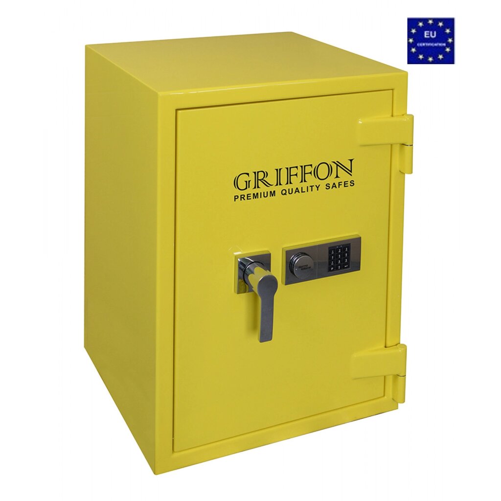 Сейф злостійкий Griffon CLE III. 80. E COMBI GLOSS YELLOW від компанії інтернет-магазин "БИТПРОМТОРГ" - фото 1