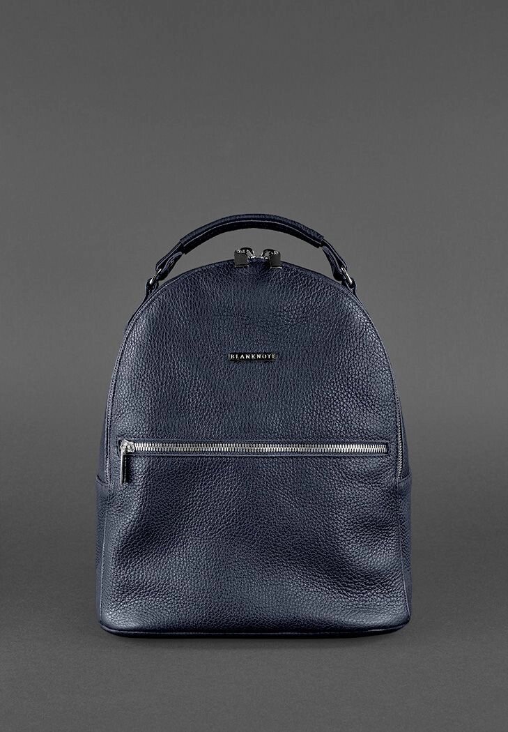 Шкіряний міні-рюкзак BlankNote Kylie Синій (BN-BAG-22-navy-blue) від компанії інтернет-магазин "БИТПРОМТОРГ" - фото 1