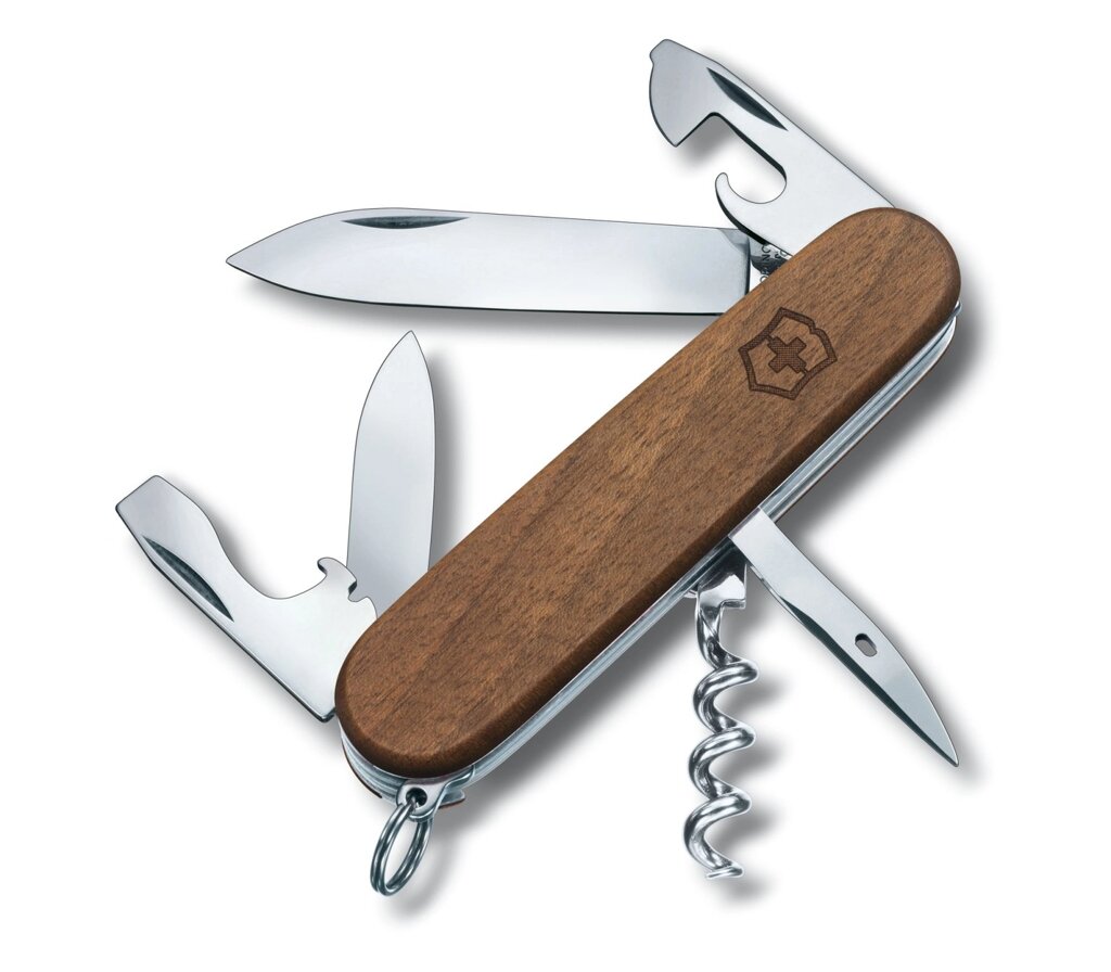 Швейцарський ніж Victorinox Spartan Wood 91 мм 10 функцій Горіх (1.3601.63B1) від компанії інтернет-магазин "БИТПРОМТОРГ" - фото 1