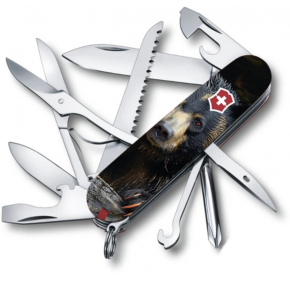 Складаний ніж Victorinox Fieldmaster Animal 91 мм 16 функцій Чорний ведмідь (1.4713.3_F1100pw) від компанії інтернет-магазин "БИТПРОМТОРГ" - фото 1