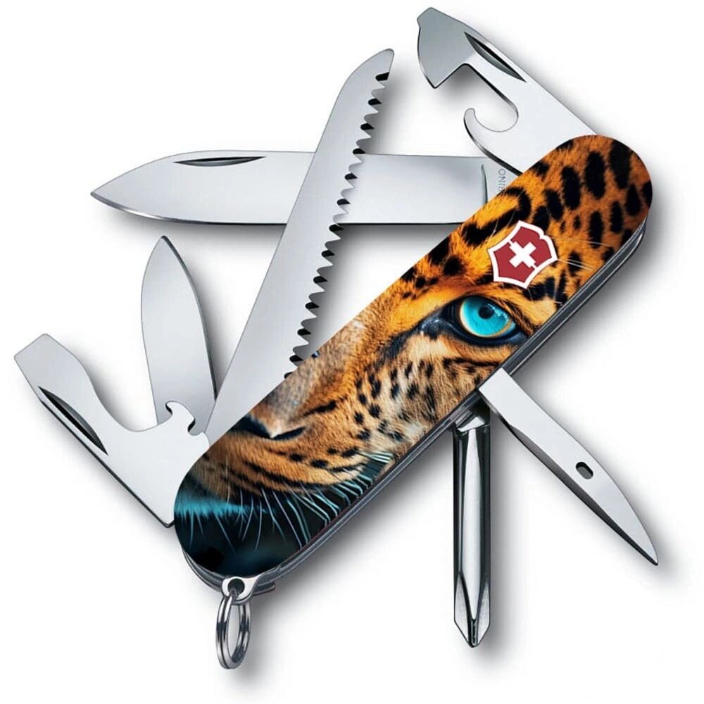 Складаний ніж Victorinox Hiker Animal 91 мм 14 функцій Леопард (1.4613.3_F1080pw) від компанії інтернет-магазин "БИТПРОМТОРГ" - фото 1