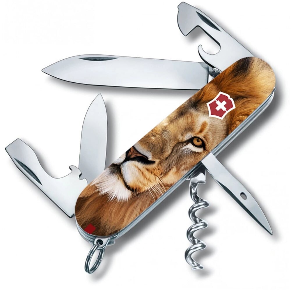 Складаний ніж Victorinox Spartan Animal 91 мм 13 функцій Лев (1.3603.7_F1010pw) від компанії інтернет-магазин "БИТПРОМТОРГ" - фото 1