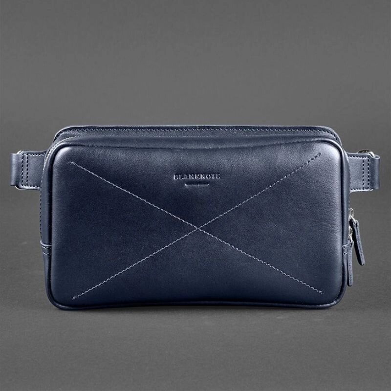 Сумка поясна BlankNote DropBag maxi Темно-синій (BN-BAG-20-navy-blue) від компанії інтернет-магазин "БИТПРОМТОРГ" - фото 1