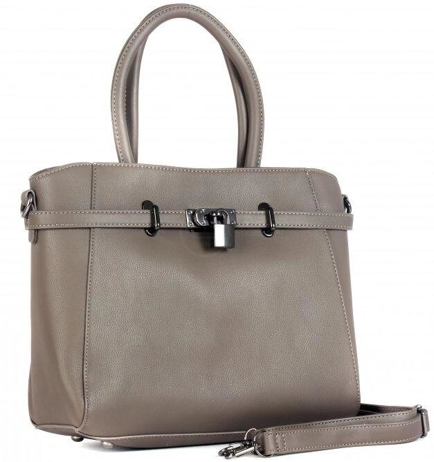 Сумка жіноча зі штучної шкіри David Jones 28х25х10 см Коричневий (cm3942 d. taupe) від компанії інтернет-магазин "БИТПРОМТОРГ" - фото 1