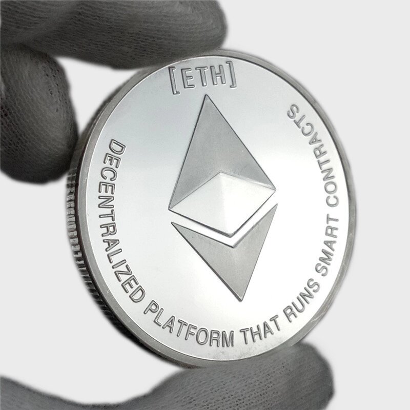 Сувенірна монета Eurs Ethereum Сріблястий колір (ETH-S) від компанії інтернет-магазин "БИТПРОМТОРГ" - фото 1