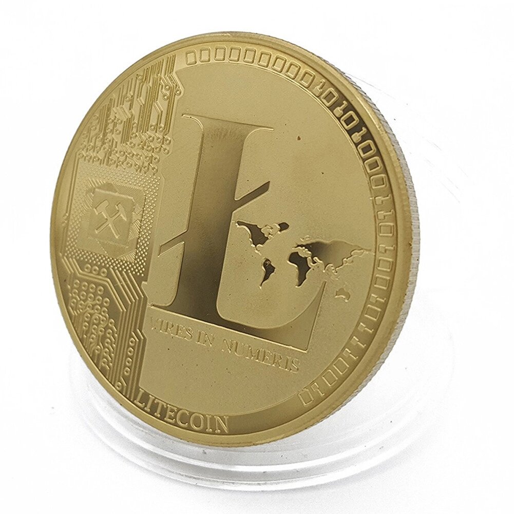 Сувенірна монета Eurs Litecoin Золотий колір (LTC-G) від компанії інтернет-магазин "БИТПРОМТОРГ" - фото 1