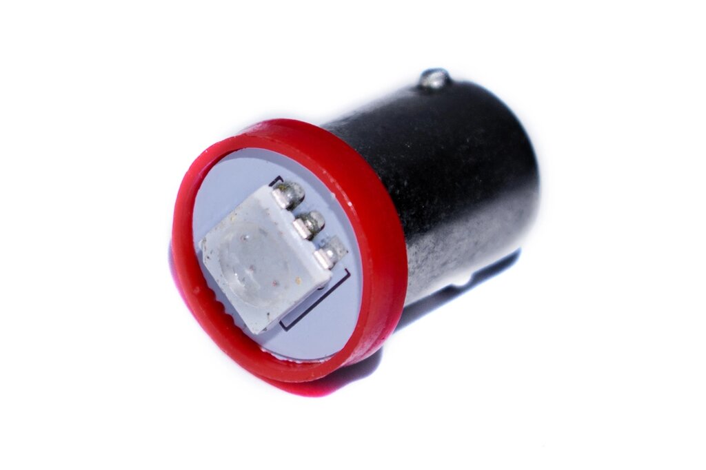 Світлодіодна лампа AllLight T 8.5 1 діод 5050 BA9S 12V 0.45W RED від компанії інтернет-магазин "БИТПРОМТОРГ" - фото 1