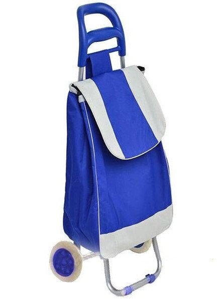 Тачка сумка на колесах кравчучка Stenson E00317 95см Blue від компанії інтернет-магазин "БИТПРОМТОРГ" - фото 1