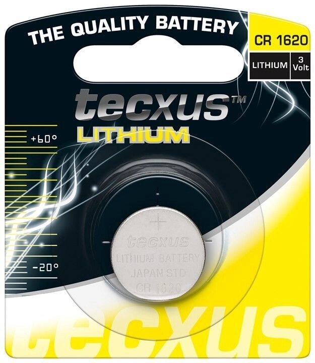 Tecxus CR1620 75mah x1pc Lithium 3V акумулятор (75.02.3680) від компанії інтернет-магазин "БИТПРОМТОРГ" - фото 1