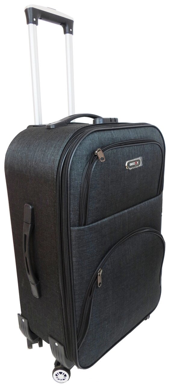 Тканинна середня валіза на колесах 67L Gedox темно-сірий від компанії інтернет-магазин "БИТПРОМТОРГ" - фото 1
