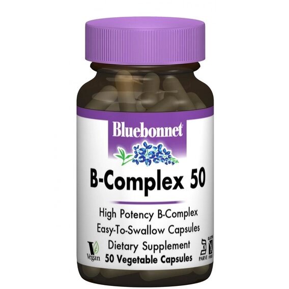 У комплекс Bluebonnet Nutrition B-Complex 50 50 Veg Caps від компанії інтернет-магазин "БИТПРОМТОРГ" - фото 1