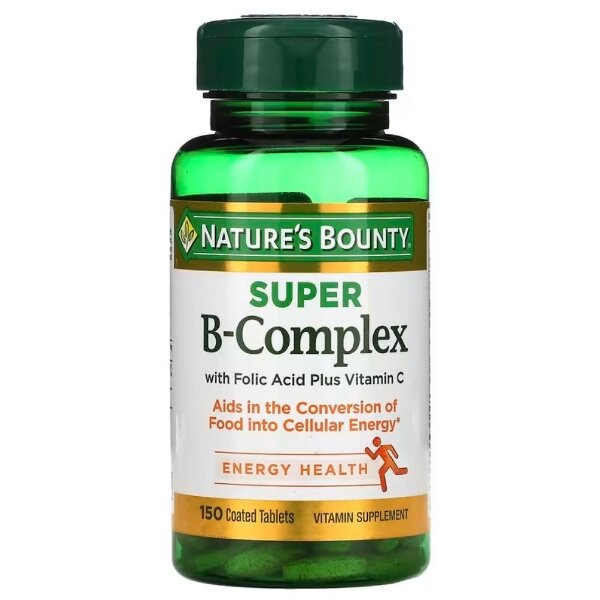 У комплекс Nature's Bounty B-Complex Super 150 Tabs від компанії інтернет-магазин "БИТПРОМТОРГ" - фото 1