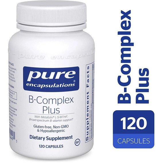 У комплекс Pure Encapsulations B-Complex Plus 120 Caps від компанії інтернет-магазин "БИТПРОМТОРГ" - фото 1