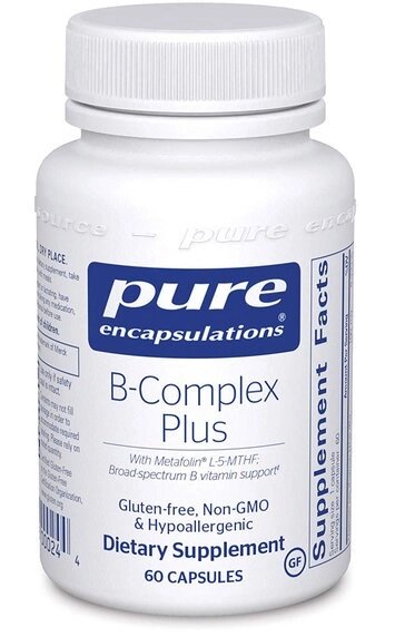 У комплекс Pure Encapsulations B-Complex Plus 60 Caps від компанії інтернет-магазин "БИТПРОМТОРГ" - фото 1