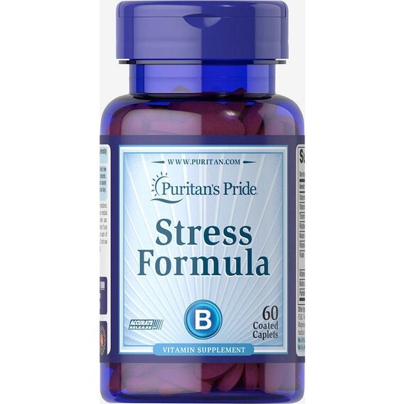 У комплекс Puritan's Pride Stress Formula 60 Caplets від компанії інтернет-магазин "БИТПРОМТОРГ" - фото 1