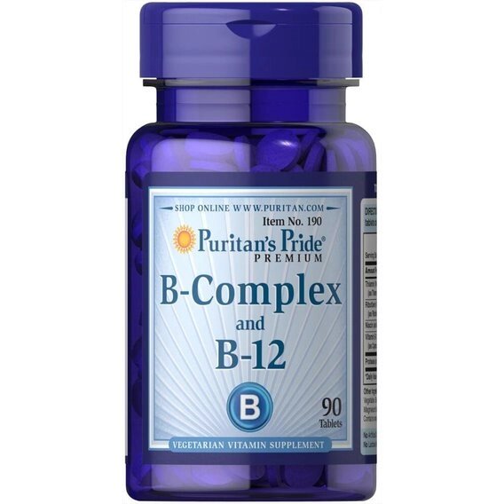 У комплекс Puritan's Pride Vitamin B-Complex And Vitamin B-12 90 Tabs від компанії інтернет-магазин "БИТПРОМТОРГ" - фото 1