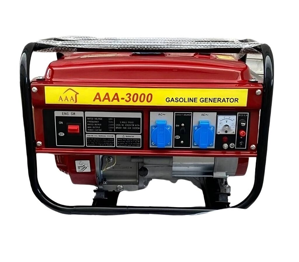 Універсальний генератор бензиновий Gasoline AAA-3000 2.8 кВт комбінований ручний стартер (1969505656) від компанії інтернет-магазин "БИТПРОМТОРГ" - фото 1