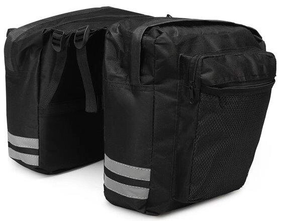 Велосипедна сумка на багажник велоштани Korbi S1645289 25L Чорний від компанії інтернет-магазин "БИТПРОМТОРГ" - фото 1