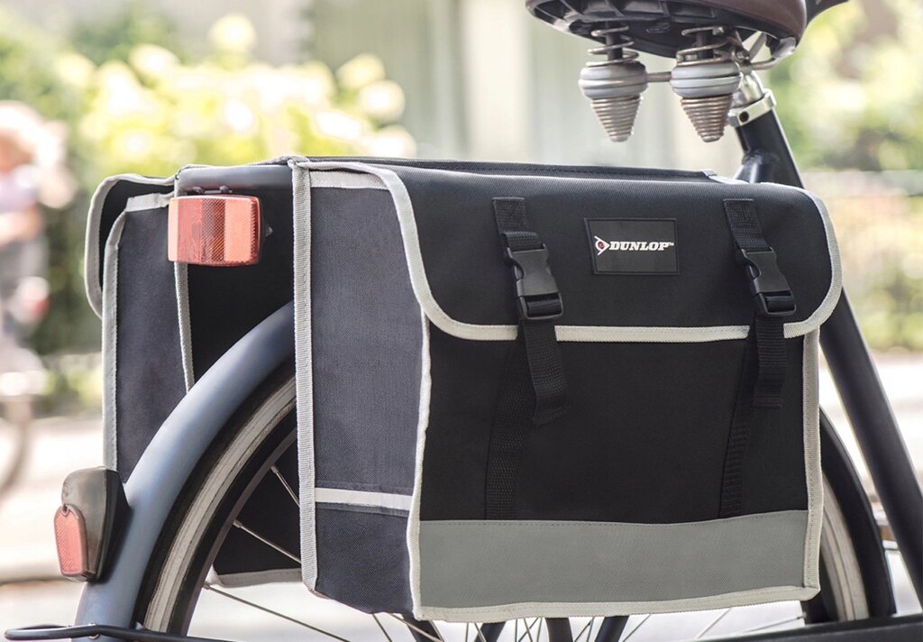 Велосипедна сумка на багажник, велосумка 26L Dunlop чорна від компанії інтернет-магазин "БИТПРОМТОРГ" - фото 1