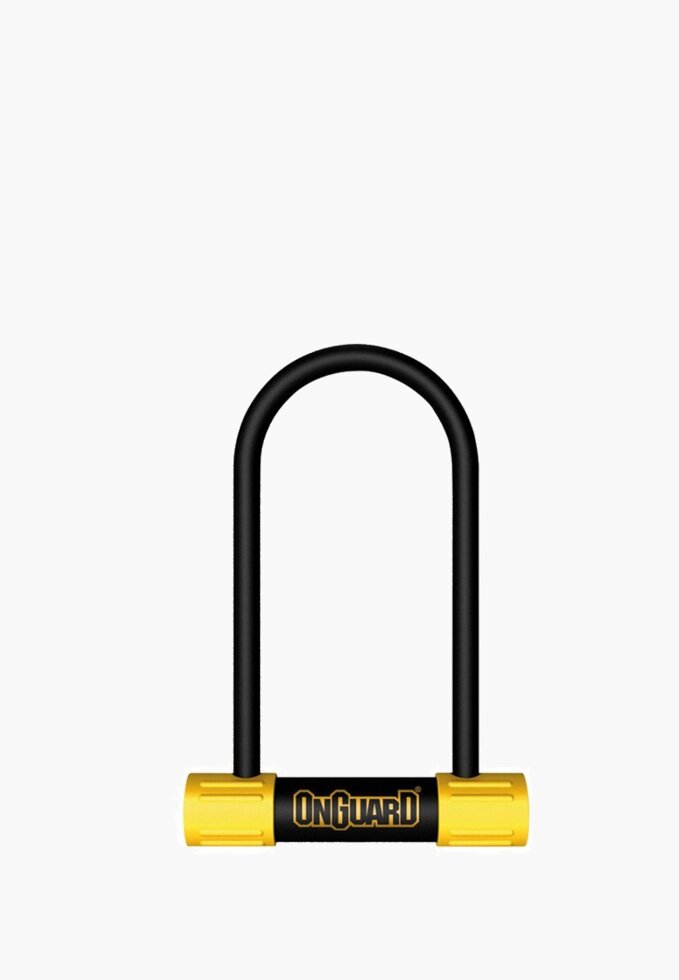 Велозамок Onguard U-lock 8013М BULLDOG Medium 90x175 Чорний з жовтим від компанії інтернет-магазин "БИТПРОМТОРГ" - фото 1