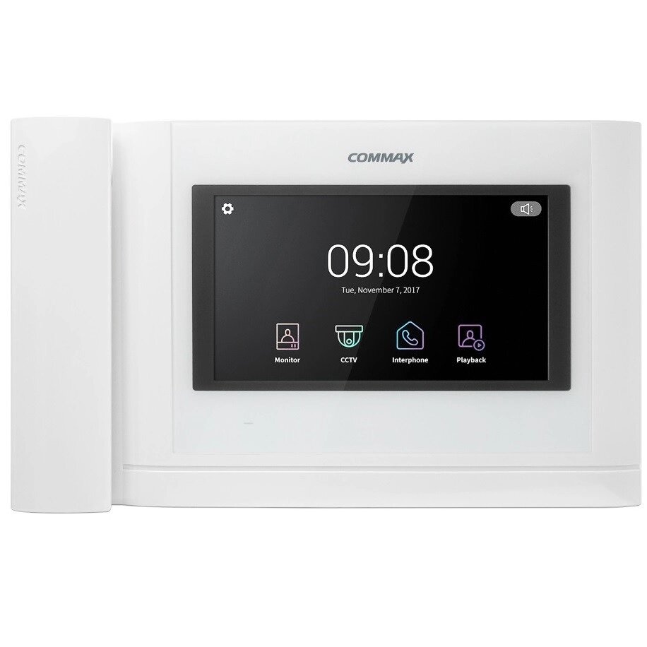 Відеодомофон Commax CDV-704MHA White від компанії інтернет-магазин "БИТПРОМТОРГ" - фото 1