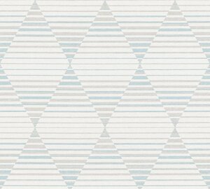 Вінілові шпалери на флізеліновій основі A. S. Creation Linen Style 36757-2 Сірий-Блакитний