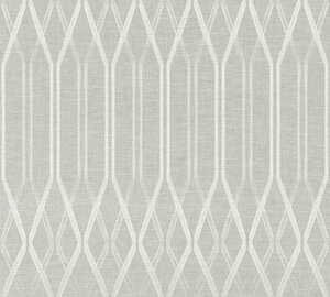 Вінілові шпалери на флізеліновій основі A. S. Creation Linen Style 36632-2 Бежевий-Сірий