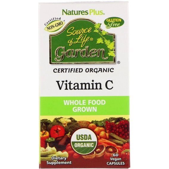 Вітамін C Nature's Plus Vitamin C 500 mg 60 Veg Caps NTP30733 від компанії інтернет-магазин "БИТПРОМТОРГ" - фото 1