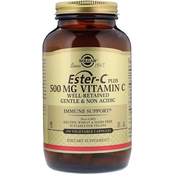 Вітамін C Solgar Ester-C Plus Vitamin C 500 mg 250 Veg Caps від компанії інтернет-магазин "БИТПРОМТОРГ" - фото 1