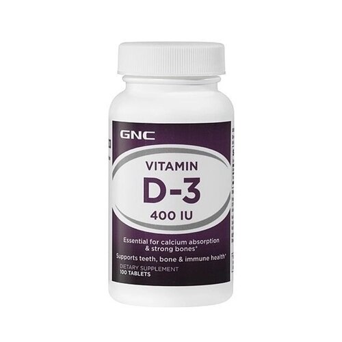 Вітамін D для спорту GNC Vitamin D3 400 IU 100 Tabs від компанії інтернет-магазин "БИТПРОМТОРГ" - фото 1