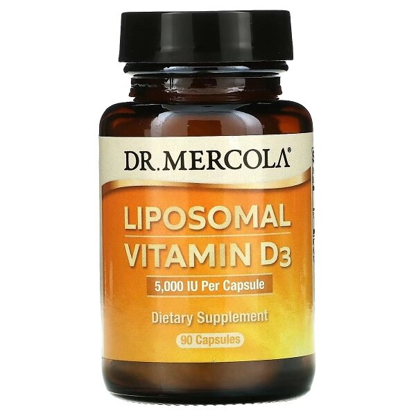 Вітамін D Dr. Mercola Liposomal Vitamin D3 5000 IU 90 Caps від компанії інтернет-магазин "БИТПРОМТОРГ" - фото 1