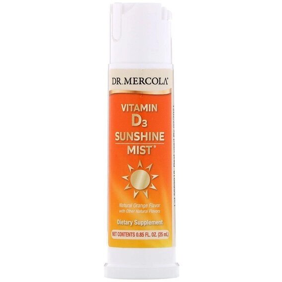 Вітамін D Dr. Mercola Vitamin D3 Sunshine Mist 0.85 fl oz 25 ml Natural Orange Flavor від компанії інтернет-магазин "БИТПРОМТОРГ" - фото 1