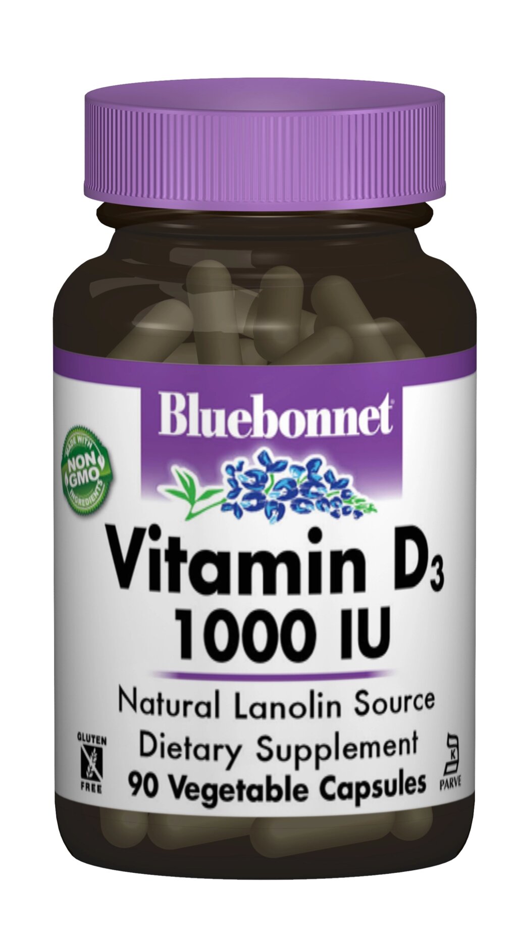 Вітамін D3 1000IU, Bluebonnet Nutrition, 90 гелевих капсул від компанії інтернет-магазин "БИТПРОМТОРГ" - фото 1