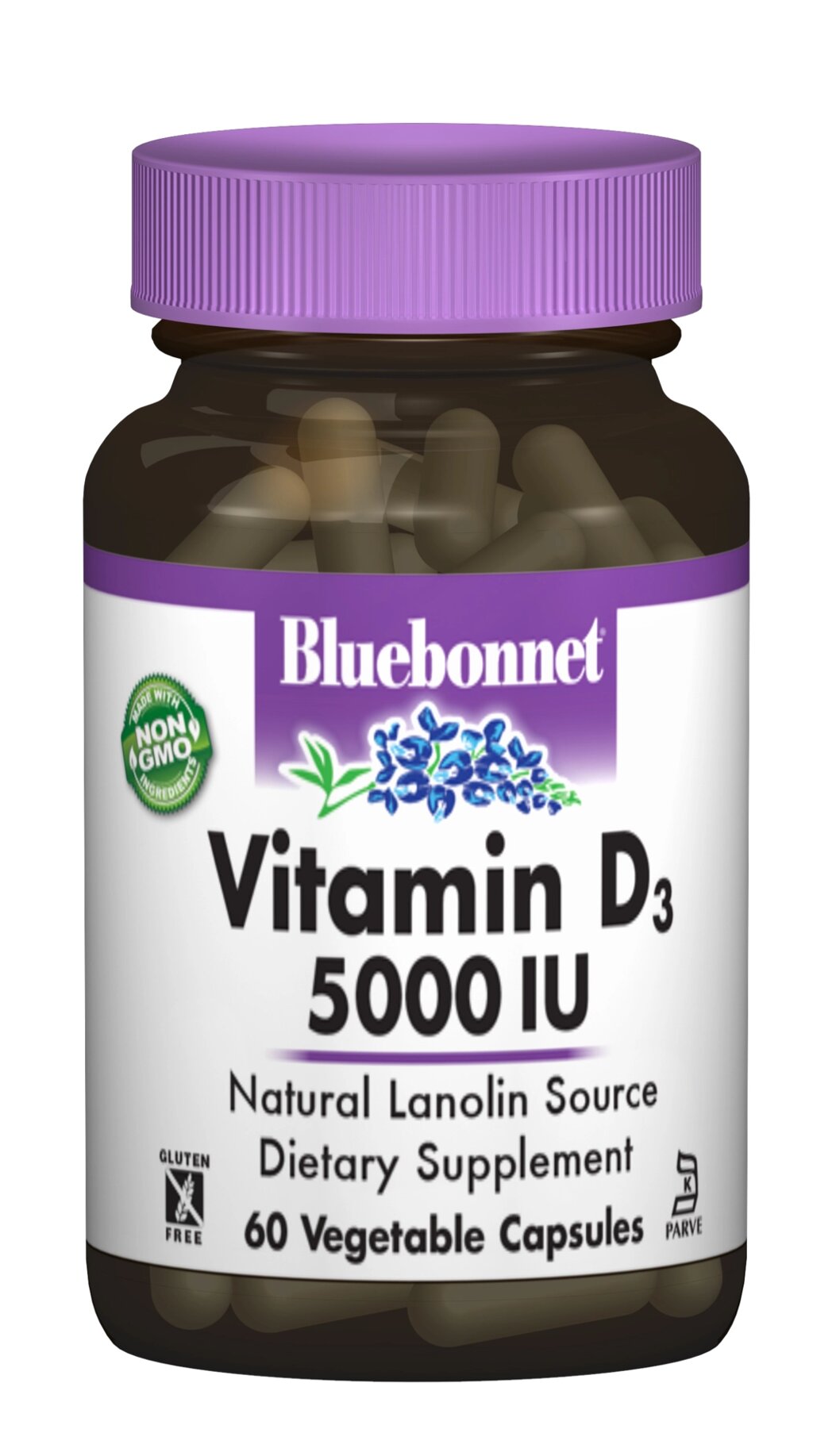 Вітамін D3 5000IU Bluebonnet Nutrition 60 гелевих капсул від компанії інтернет-магазин "БИТПРОМТОРГ" - фото 1