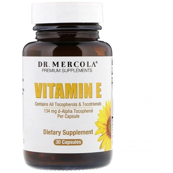 Вітамін E Dr. Mercola Vitamin E 30 Caps MCL-01508 від компанії інтернет-магазин "БИТПРОМТОРГ" - фото 1