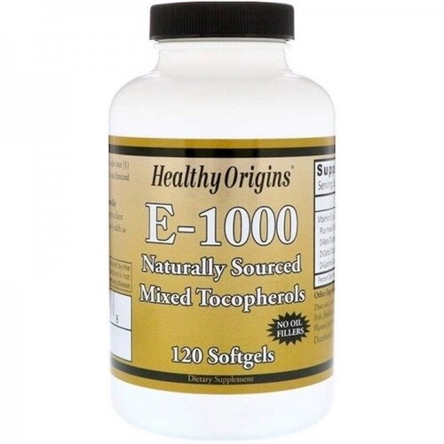 Вітамін E Healthy Origins Vitamin E-1000 IU 120 Softgels від компанії інтернет-магазин "БИТПРОМТОРГ" - фото 1