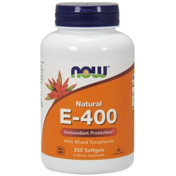 Вітамін E NOW Foods Vitamin E-400 MT 250 Softgels від компанії інтернет-магазин "БИТПРОМТОРГ" - фото 1