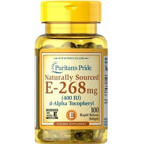 Вітамін E Puritan's Pride Vitamin E-268 mg (400IU) with Selenium 100 Softgels від компанії інтернет-магазин "БИТПРОМТОРГ" - фото 1