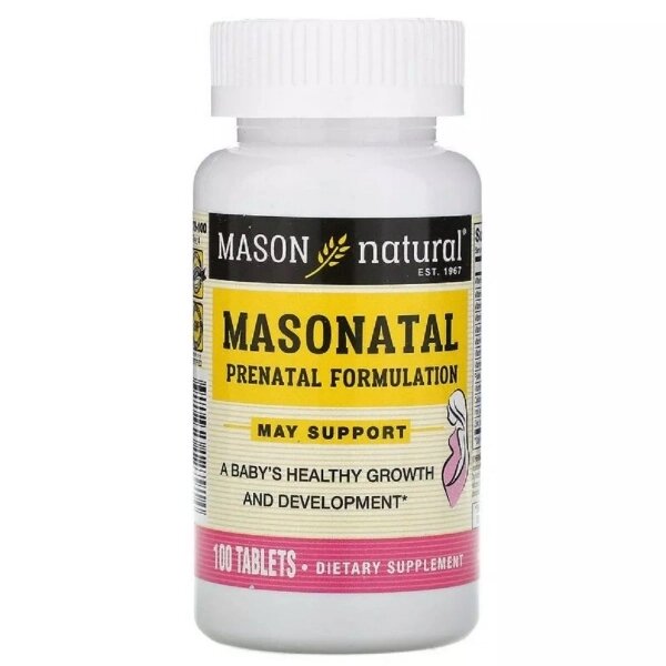 Вітаміни для вагітних Mason Natural Masonatal Prenatal Formulation 100 Tabs від компанії інтернет-магазин "БИТПРОМТОРГ" - фото 1