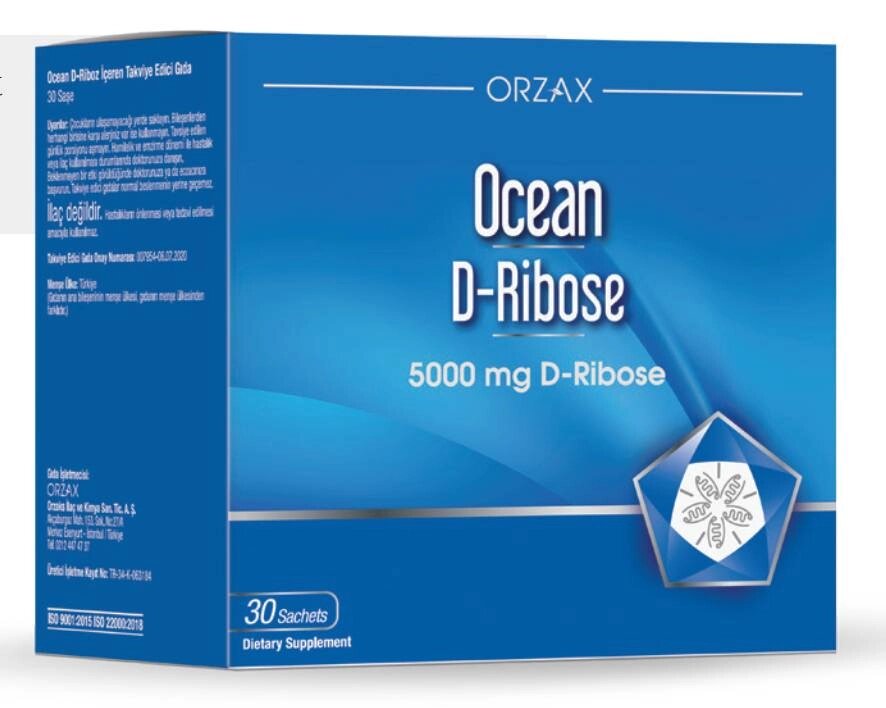 Вітамінний комплекс Orzax Ocean D-Ribose 5000 мг 30 пакетиків (0057) від компанії інтернет-магазин "БИТПРОМТОРГ" - фото 1