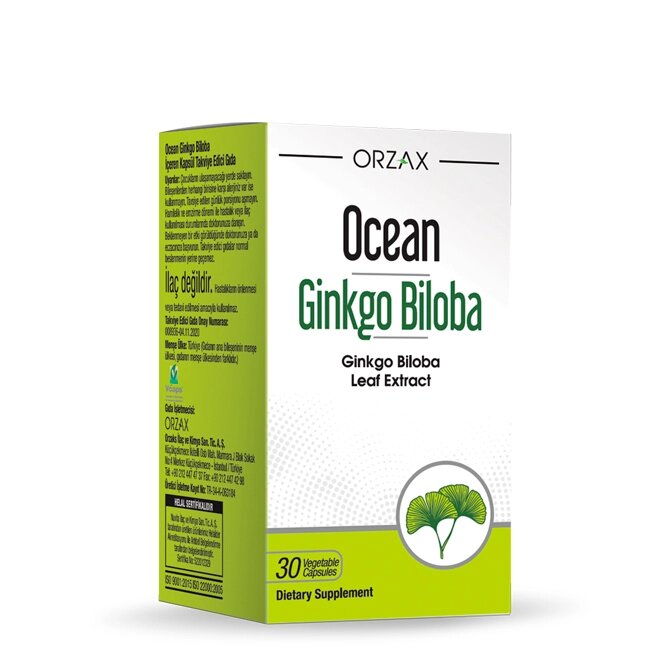 Вітамінний комплекс Orzax Ocean Ginkgo Biloba 30 капсул (0095) від компанії інтернет-магазин "БИТПРОМТОРГ" - фото 1