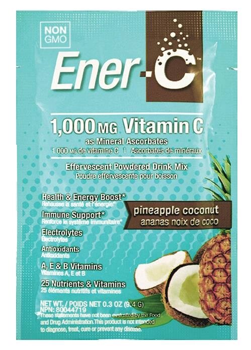 Вітамінний напій для підвищення імунітету Vitamin C Ener-C Смак Ананаса та Кокоса 1 пакетик від компанії інтернет-магазин "БИТПРОМТОРГ" - фото 1